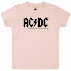 ACDC Camiseta bebe rosa - (Logo)