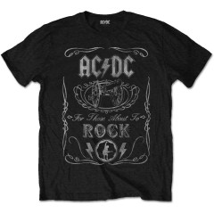 AC/DC Kids T-Shirt - (Vintage Cannon) Black