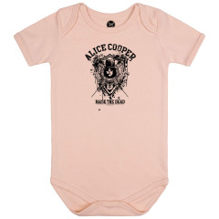 Alice Cooper Baby Bodysuit Pink - (Raise the Dead black) 