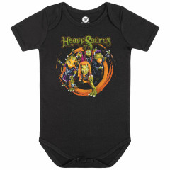 Heavysaurus Baby bodysuit - (Rock 'n Rarr) Black