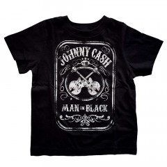 Camiseta Johnny Cash Man in Black para niños