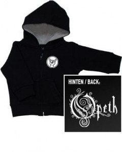 Chaqueta para niños de Opeth con cremallera y capucha