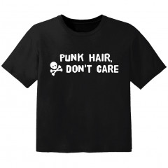 Camiseta Rock para niños Punk hair don't care