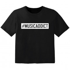 Camiseta Rock para niños #musicaddict