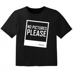 Camiseta Cool para bebé no pictures please