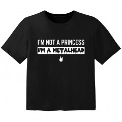 Camiseta Rock para niños I'm not a princess I'm a Metalhead