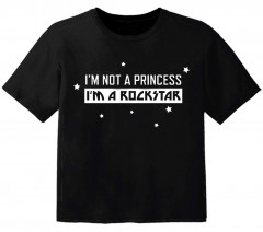 Camiseta Rock para bebé im not a princess im a rockstar