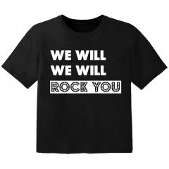 Camiseta Rock para bebé we will we will rock you