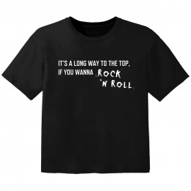 Camiseta Rock para bebé its a long way to the top if you wanna Rock 'n' roll