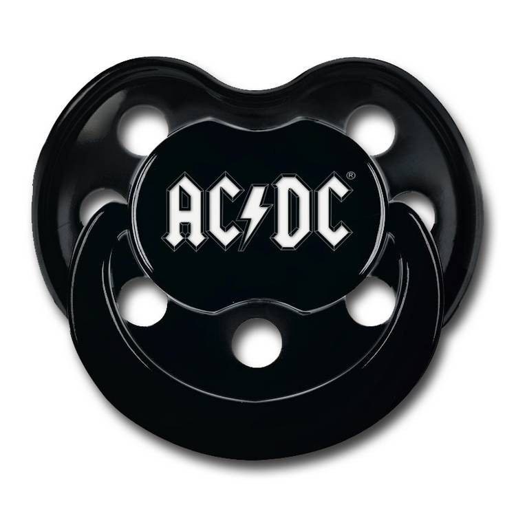 Ac/dc logotipo chupete de metal-Kids