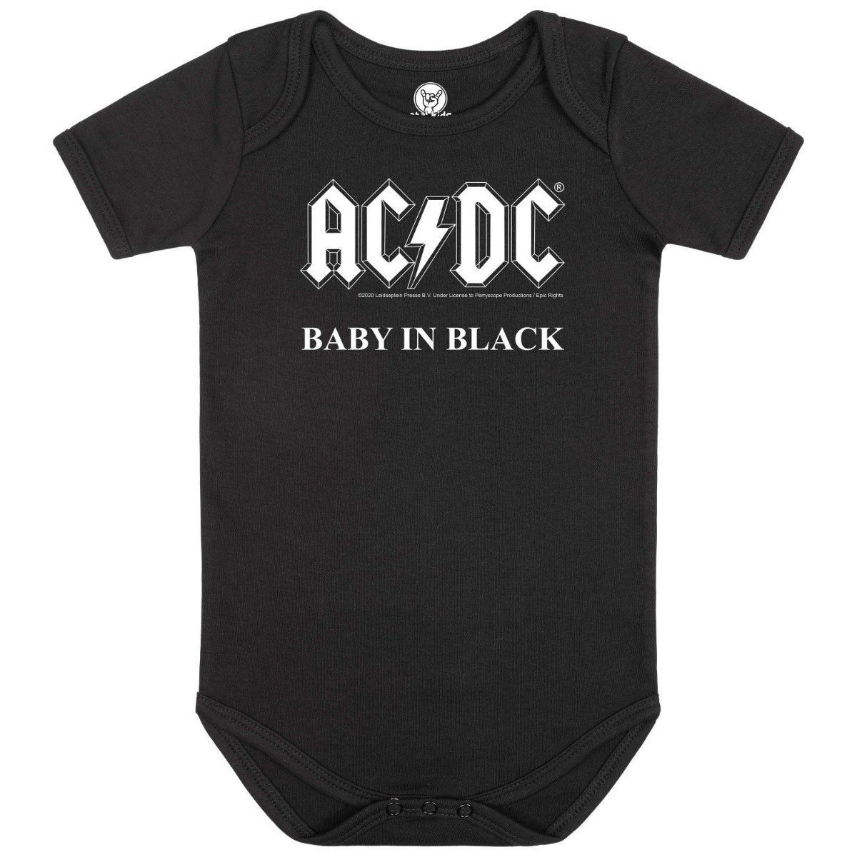 Body Bebé AC/DC baby in black