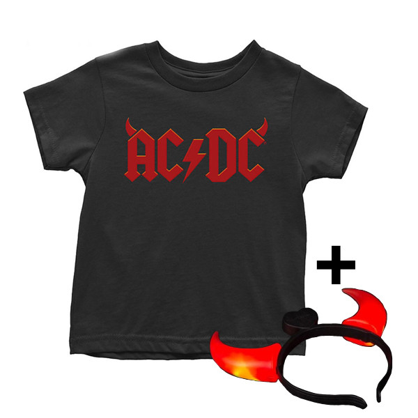   Camiseta AC/DC para niños Devil Horns