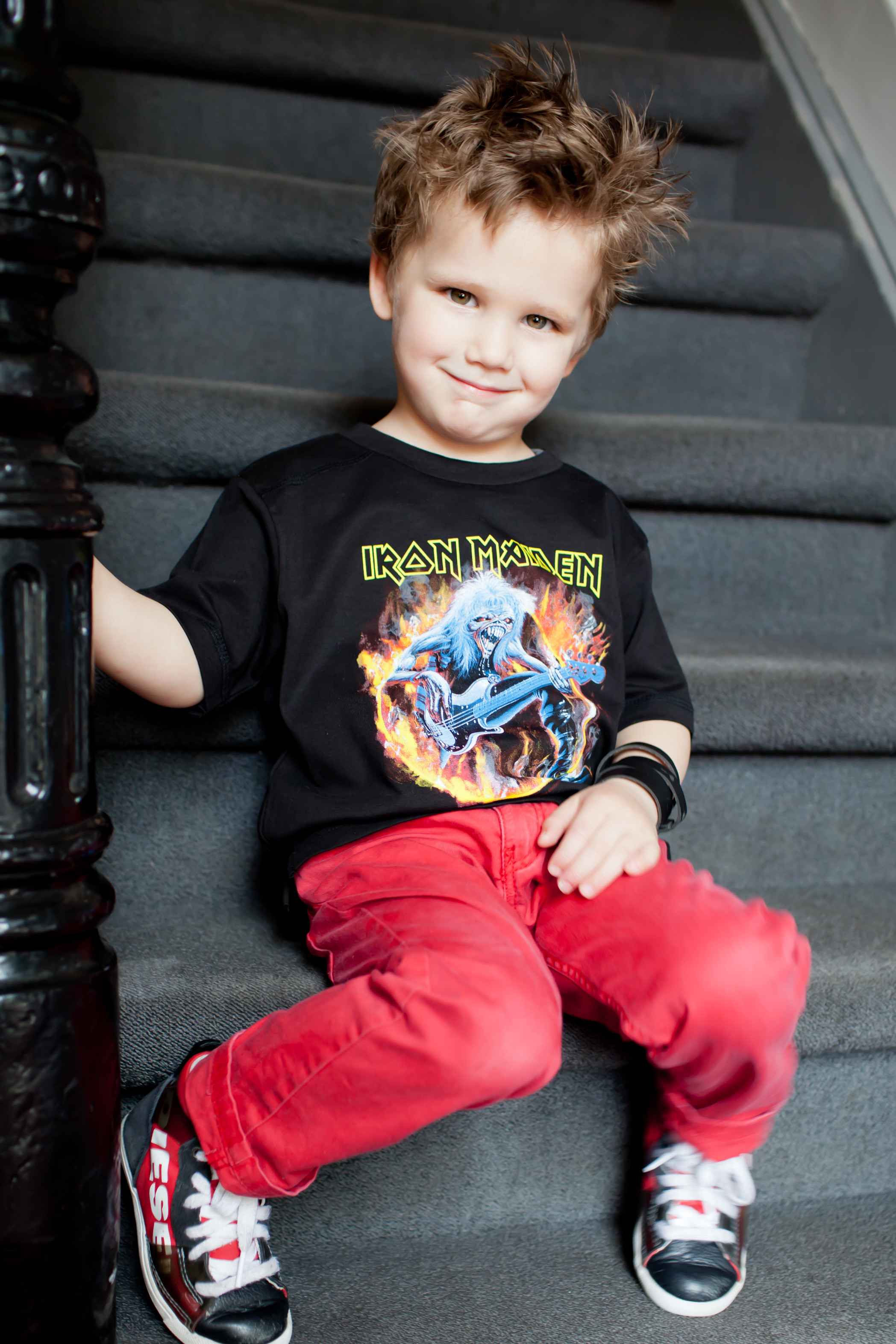 Camiseta Iron Maiden para niños FLF photoshoot