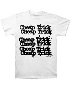 Camiseta para niños Cheap Trick Stacked Logo White