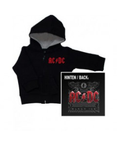 Chaqueta para niños de AC/DC Black Ice con cremallera y capucha