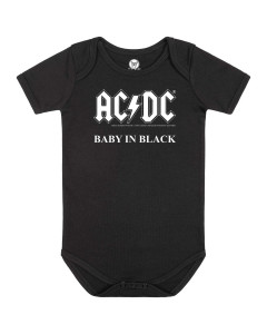 Body Bebé AC/DC baby in black