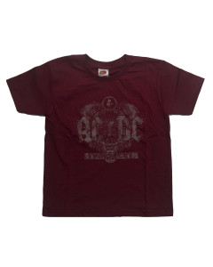 AC/DC Kids T-Shirt: Black Ice - Maroon Red 