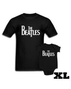 Duo Rockset Beatles papa t-shirt XL & Beatles baby romper Eternal