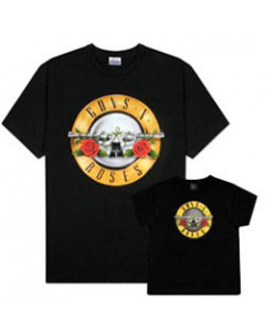 Duo Rockset con camiseta para papá de Guns 'n Roses y camiseta para bebé de Guns 'n Roses