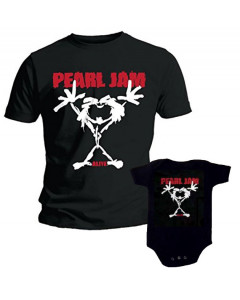 Duo Rockset con camiseta para papá de Pearl Jam y body para bebé de Pearl Jam