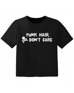 Camiseta Rock para niños Punk hair don't care